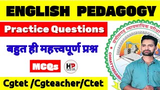 English Pedagogy Practice Questions  Pedagogy MCQs for CgtetTeacher Exam 2024 [upl. by Rosemonde]