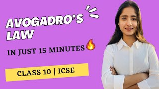 Avogadro’s Law in 15 minutes  Class 10  best way to understand [upl. by Acyre]