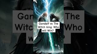 Gandalf vs Witch King  Who Will Win lordoftherings fantasyworld [upl. by Aleibarg912]