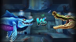 Hungry Shark World  Mr Snappy  Mosasaurs  Vs Crocodile 🐊 [upl. by Irehs521]