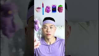 🍇🍆💜🎧ASMR Purplethemed Mukbang  Perfect for Sleepimmersive asmr [upl. by Milburt474]