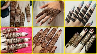 New Beautiful Easy Finger Mehndi Design For Hand Simple Ungli Mehandi ke design [upl. by Nasah241]