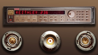 Keithley 236 Source Measure Unit and Triaxial Cables [upl. by Keyser648]