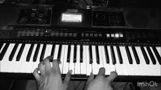 KEY F🎹👍🔥How to play Ghanaian Agbadza songs on the Keyboard with Walking Bass and Sweet Chopping😋 [upl. by Lalita105]