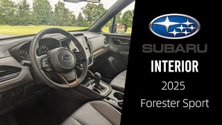 2025 Subaru Forester Sport Interior  Detailed Walkthrough [upl. by Nolat]