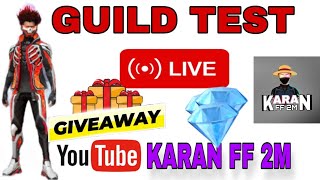 Free Fire MAX  Live Custom Giveaways Free Diamonds KARAN FF 2M freefire liveff [upl. by Neras]