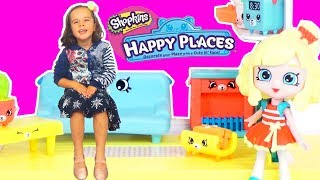 Mon ROOM TOUR HAPPY PLACES SHOPKINS  MINI POUPEE SURPRISES et MAISON DE RÊVE  Démo Jouets [upl. by Alben]