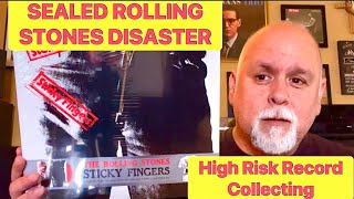 High Risk Record Collecting Unboxing Sealed Rolling Stones Sticky Fingers Disastrous Outcome [upl. by Lek]