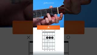 How to play the A Chord on Guitar its so easy Shorts [upl. by Ocirred502]