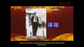 Leung Kam Tong interview on Leung Sheung English subtitled [upl. by Neelrak]