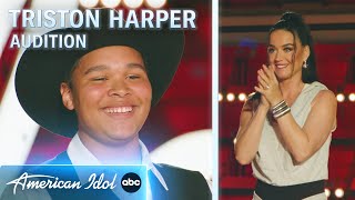 Powerful Performance 15YearOld Triston Harper Sings Jason Isbells quotCover Me Upquot on American Idol [upl. by Lindy325]