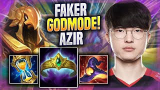 FAKER LITERALLY GOD MODE WITH AZIR  T1 Faker Plays Azir MID vs Sylas  Season 2022 [upl. by Arvad]