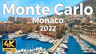 Monte Carlo 2022 Monaco Walking Tour 4k Ultra HD 60fps – With Captions [upl. by Hayarahs958]