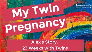 23 Weeks Pregnant with Twins  Alexs twin pregnancy at 23 weeks [upl. by Yeargain]