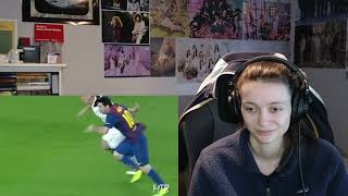 Soccer Player reacts to Lionel Messi  quot20 Lionel Messi Dribbles That Shocked the Worldquot [upl. by Lowson662]