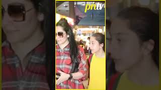 Manyata Dutt Spotted At Airport  shorts pressnewstvshorts pntvshorts [upl. by Inttirb]