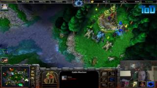 Warcraft III 218  ToD amp Grubby 2v2 vs NightElfampUndead Turtle Rock [upl. by Eenhpad]