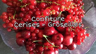 Confiture cerises groseilles 🍒 Recette pas à pas  Fait maison [upl. by Hughie]