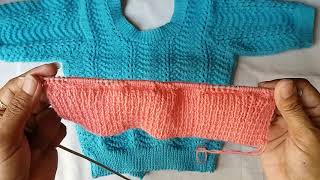 Blouse knitting design  part  1 [upl. by Nomihs]