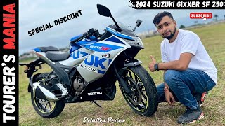 All New 2024 Suzuki Gixxer SF 250 Review  New Updates 🔥🔥  Gixxer 250 SF  Tourers Mania [upl. by Dahsar]