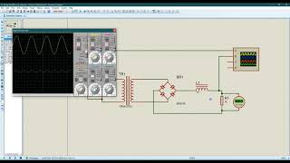 How to Simulate Bridge Rectifier with Resistor and Inductor Filter Circuit in Proteus 8 [upl. by Iffar866]