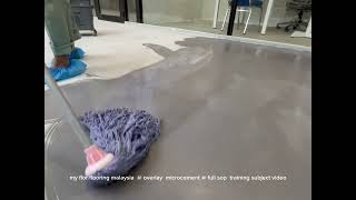 Overlay microcement floor malaysia [upl. by Egreog]