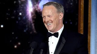 Melissa McCarthy amp More Celebs REACT To Sean Spicer Crashing The 2017 Emmys [upl. by Eenwat]