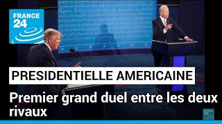 Présidentielle américaine  premier duel pour Joe Biden et Donald Trump • FRANCE 24 [upl. by Nylarak795]