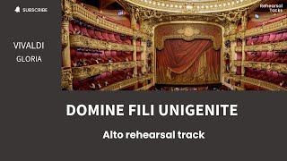 Vivaldi Gloria Domine fili unigenite Alto rehearsal track [upl. by Onivag]