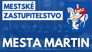 Mestské zastupiteľstvo mesta Martin dňa 2512024 [upl. by Lehmann]