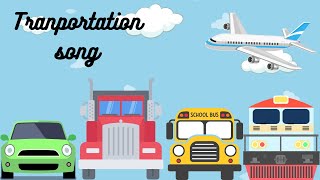 Transportation song for kids  kids nursery poem  Kids singing [upl. by Ridgley173]