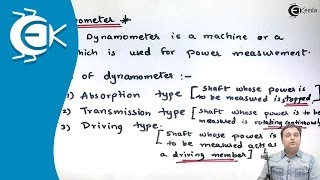 Dynamometer and Types of Dynamometers  Theory of Machine [upl. by Cimbura]