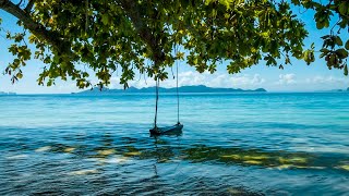 Ocean Sounds 247 Tropical Beach Swing on Sea Waves Ocean White Noise for Deep Sleep Meditation [upl. by Norb29]