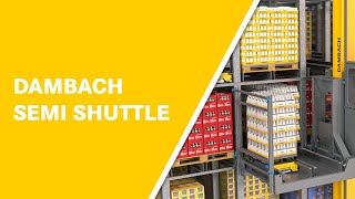 Pallet Variety in Mixed Operation  DAMBACH SEMI SHUTTLE [upl. by Talbott306]