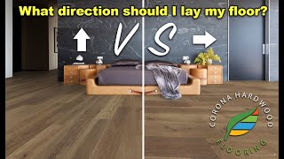 Determining the direction to layinstall Hardwood Laminate or Luxury Vinyl Plank flooring [upl. by Sasha]