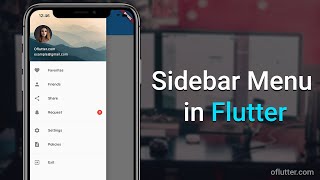 Oflutter Create a Sidebar Menu in Flutter 2021 [upl. by Sochor904]