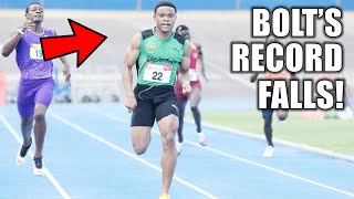 Nickecoy Bramwell Breaks USAIN BOLTS Record In The CARIFTA Games  U17 Boys 400 Meters [upl. by Barr40]