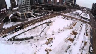 Dallas aerial snow [upl. by Aivital]