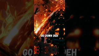 Go Down Deh  Song  Lyrical  Status  Hashiras  Edit shorts lyrics demonslayer [upl. by Atiloj993]