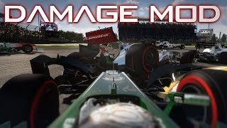 F1 2013  Realistic Damage Mod [upl. by Gluck]