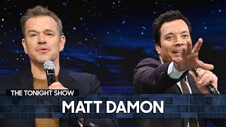 Matt Damon Sings quotSweet Carolinequot with Jimmy Talks The Instigators and Met Gala Mishap Extended [upl. by Carbone]