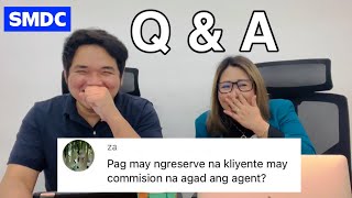 MAY COMMISSION NA BA AGAD ANG AGENT PAG NAGRESERVE ANG CLIENT  SMDC Q amp A [upl. by Gui62]