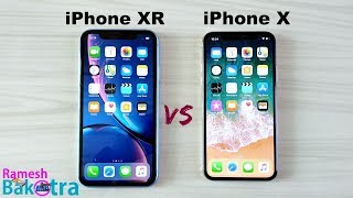 Apple iPhone XR vs iPhone X SpeedTest and Camera Comparison [upl. by Annekcm]