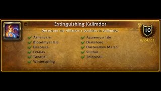 Achievement Extinguishing Kalimdor Midsummer Event World of Warcraft Wrath of the Lich King [upl. by Eneg]