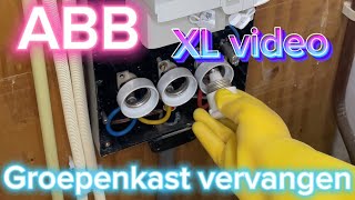 Groepenkast vervangen ⚡️ XL video 2  Elektricien  Amsterdam  ABB  How to fuseboard replacement [upl. by Lubbi]