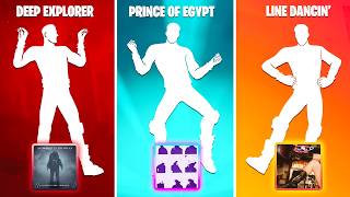 ALL NEW FORTNITE DANCES amp EMOTES WITH THE ACTUAL MUSIC [upl. by Eldreda]