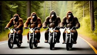 BigfootSasquatch spottedseen in a Bigfoot Motorcycle Club Nature4kNature scape [upl. by Rodina]