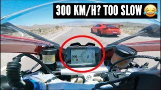 When SPORTBIKES meet SUPERCARS at 300 KmH Cars vs Motorcycles pt1 [upl. by Nebra620]