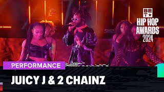 Juicy J amp 2 Chainz Perform Hit Anthem quot Bandz A Make Her Dancequot  Hip Hop Awards 24 [upl. by Leede405]