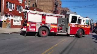 FDNY Engine 310 and Ladder 174 respond to Box 2121 [upl. by Armilda]